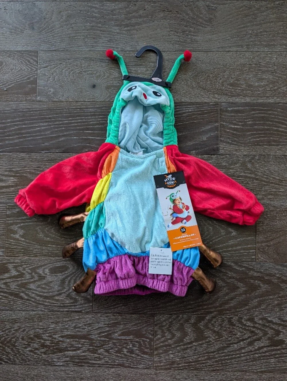 NWT Hyde and EEK Boutique Caterpillar Halloween Costume Pullover Top 0-6 Months